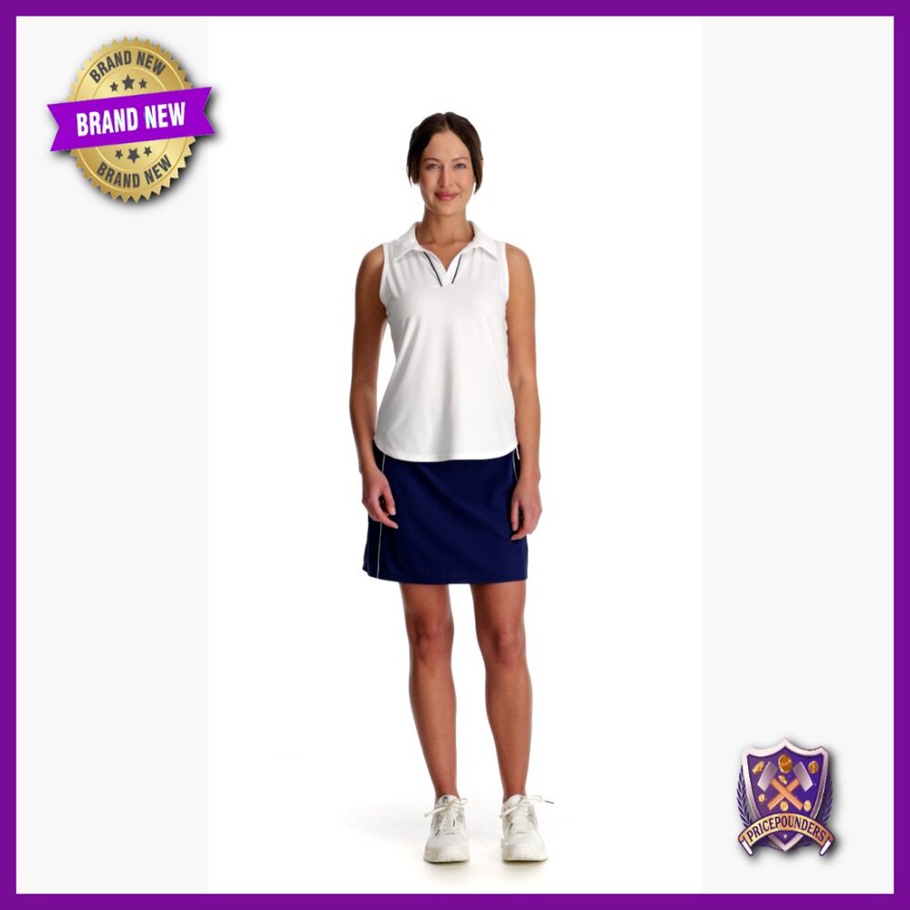 Women's Golf Skort with Built-in Shorts, Pockets, Moisture-Wicking Fabric - Picture 7 of 7